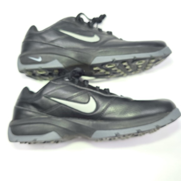 NIKE Golf Shoes 312240-001 Black Gray SP-3 Athletic Lace Up Mens Size 9 - Picture 8 of 10